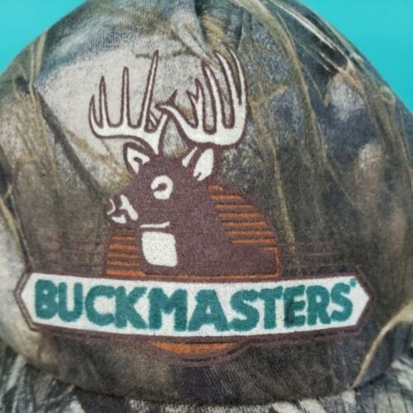 Vintage BUCKMASTERS CAMO Realtree SNAPBACK HAT MADE IN USA. Hunting Cap - Picture 6 of 10